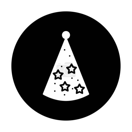 Ilustración de Icono de sombrero de fiesta simple, ilustración de vectores - Imagen libre de derechos