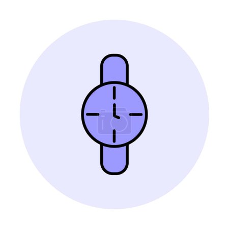 Téléchargez les illustrations : Horloge, icône de minuterie illustration vectorielle - en licence libre de droit