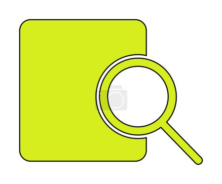 Illustration for Vector illustration of magnifier modern icon, Search concept - Royalty Free Image