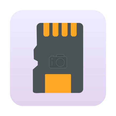 Ilustración de Icono de tarjeta SD vector ilustración - Imagen libre de derechos