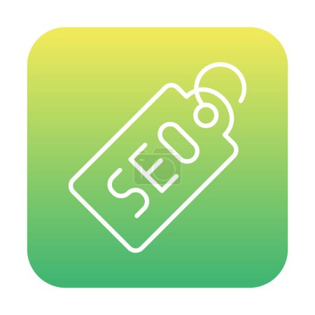 Illustration for Seo Tag web icon, vector illustration - Royalty Free Image