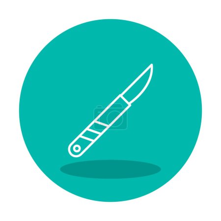 Illustration for Surgical knife. web icon simple illustration - Royalty Free Image