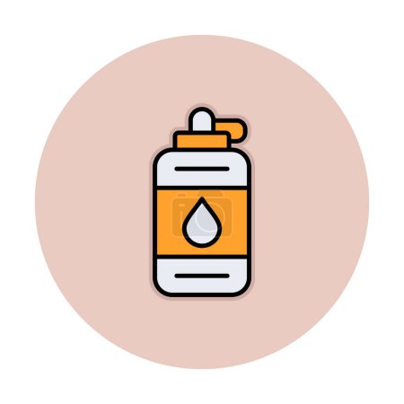 Téléchargez les illustrations : Web illustration simple de bouteille d'eau - en licence libre de droit