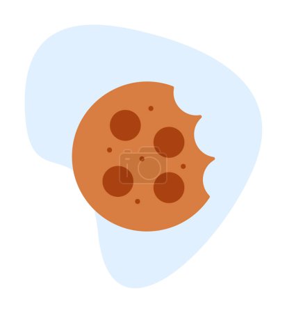Ilustración de Dulce cookie aislado vector ilustración - Imagen libre de derechos