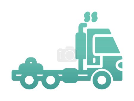 Illustration for Truck icon vector. thin line sign. isolated  symbol illustration - Royalty Free Image