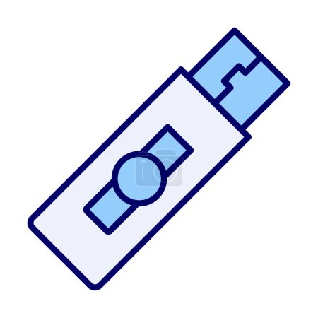 Téléchargez les illustrations : Flash USB icône simple pour le web. - en licence libre de droit