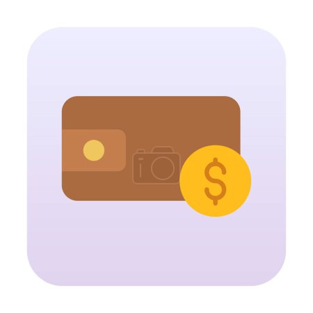 Illustration for Wallet icon vector illustration - Royalty Free Image