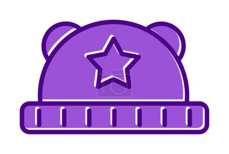 Illustration for Baby Hat. web icon simple illustration - Royalty Free Image