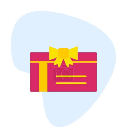 Ilustración de Icono de tarjeta de regalo simple, ilustración vectorial - Imagen libre de derechos