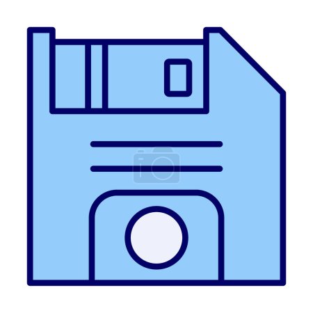 Ilustración de Simple icono de disquete, ilustración vectorial - Imagen libre de derechos