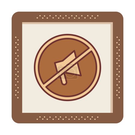 Illustration for Muted icon vector illustration - Royalty Free Image