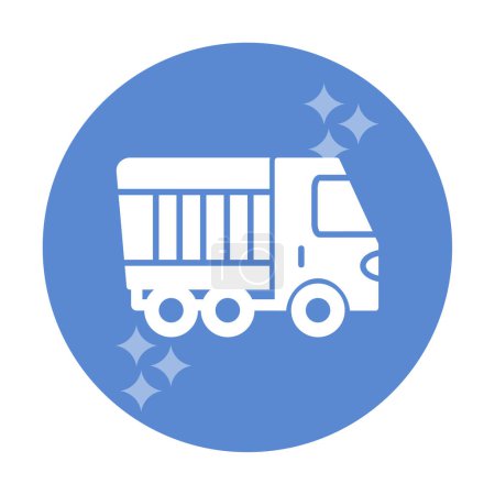 Illustration for Truck icon vector. thin line sign.  illustration - Royalty Free Image