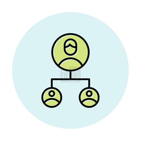 Ilustración de Simple icono de marketing de afiliados, ilustración de vectores - Imagen libre de derechos