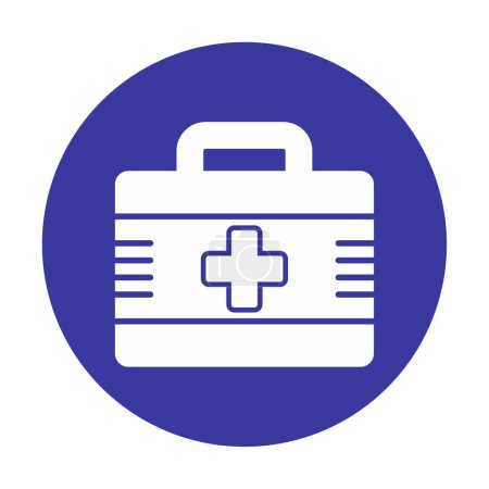Ilustración de Icono del kit de primeros auxilios. equipos médicos para emergencias - Imagen libre de derechos