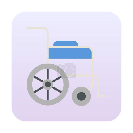Illustration for Wheel Chair icon vector illustration - Royalty Free Image