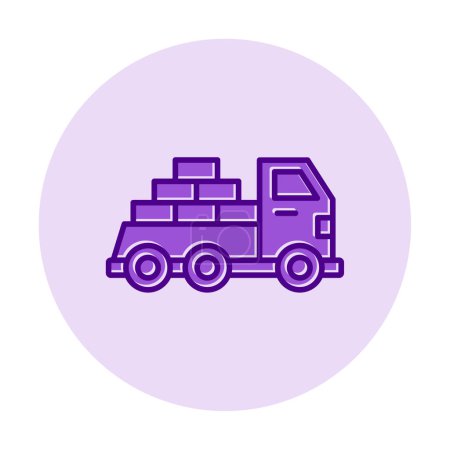 Illustration for Vector Design Delivery Truck Icon Style - Royalty Free Image