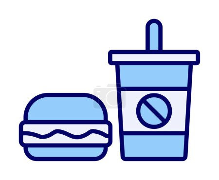 Illustration for Fast Food icon vector illustration - Royalty Free Image