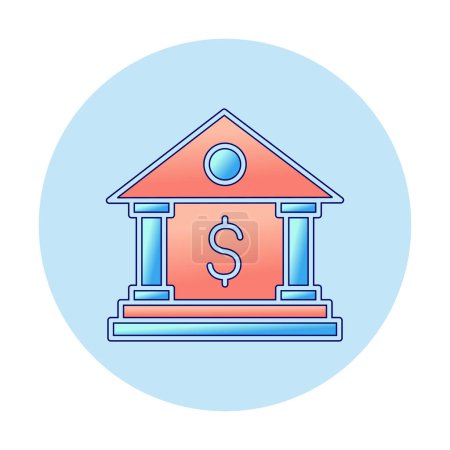 Ilustración de Banco icono aislado sobre fondo blanco - Imagen libre de derechos