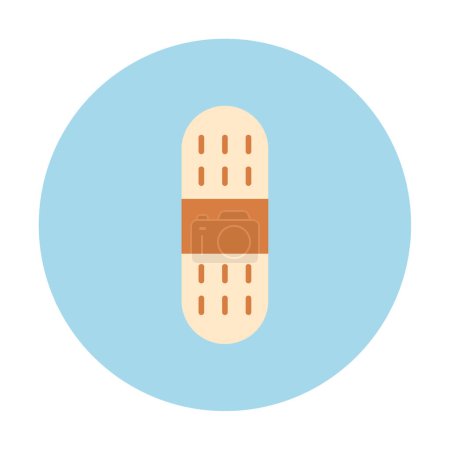 Illustration for Bandage Plaster Minimalistic Flat Line Outline Icon  Symbol - Royalty Free Image