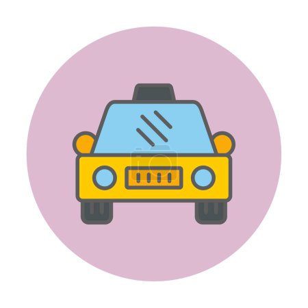 Photo for Simple taxi car icon, vector illustration - Royalty Free Image