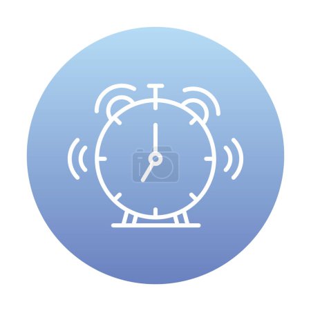 Illustration for Alarm Clock vector illustration on white background - Royalty Free Image