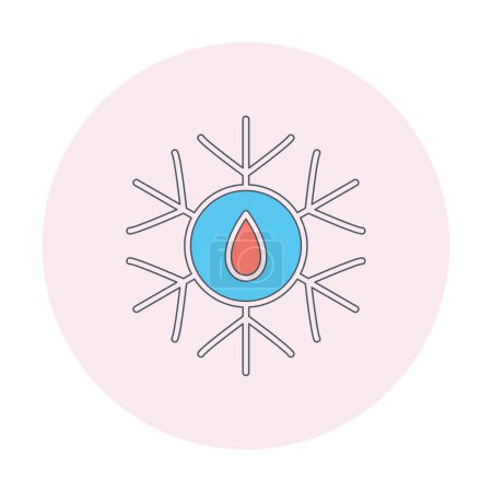 Illustration for Defrost icon vector illustration - Royalty Free Image