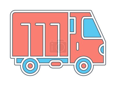Ilustración de Icono de camión signo vectorial ilustración - Imagen libre de derechos