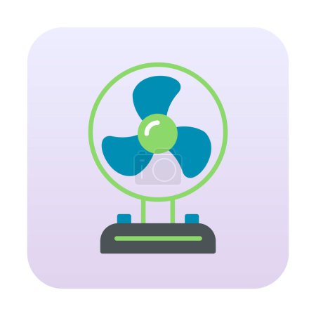 Ilustración de Simple icono del ventilador. ilustración vectorial - Imagen libre de derechos