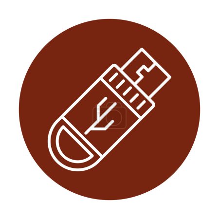 Illustration for Vector illustration of Flash Drive icon - Royalty Free Image