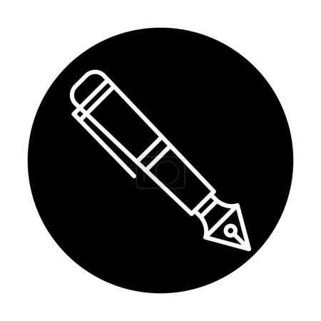 Illustration for Fountain pen icon vector illustration - Royalty Free Image