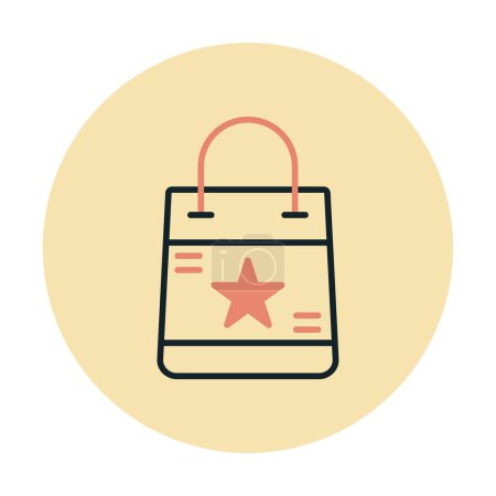 Illustration for Shopping bag icon, vector illustration simple design - Royalty Free Image