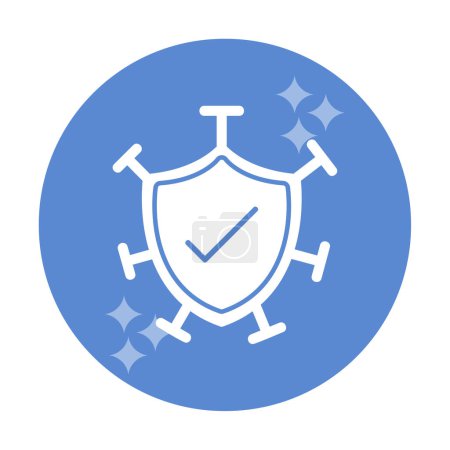 Illustration for Protection shield icon vector illustration design - Royalty Free Image