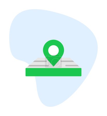 Ilustración de Icono de Pin de ubicación. Símbolo Gps, puntero de mapa - Imagen libre de derechos