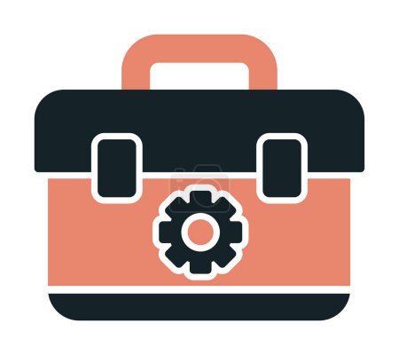 Illustration for Toolkit, toolbox flat icon, vector illustration - Royalty Free Image
