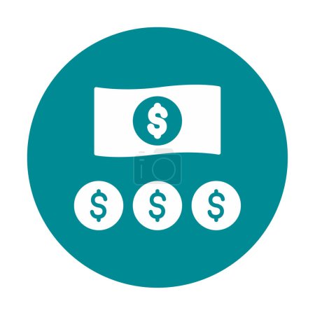 Ilustración de Icono de dinero, vector ilustración diseño simple - Imagen libre de derechos