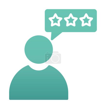 Illustration for Customer Review, feedback icon vector illustration - Royalty Free Image