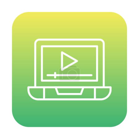 Ilustración de Video Icono de anuncio vector ilustración - Imagen libre de derechos