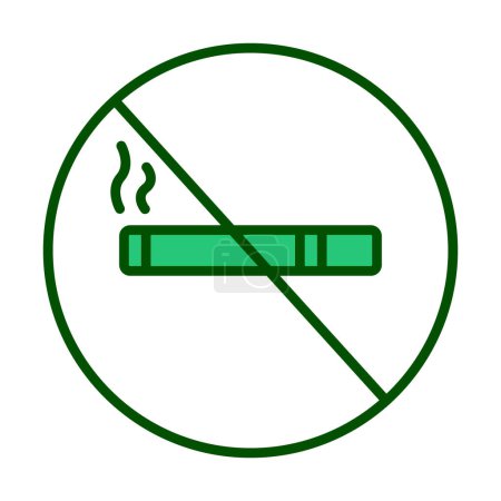 Illustration for No Smoking vector illustration on white background - Royalty Free Image