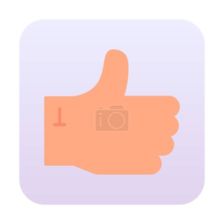 Illustration for Like. web icon simple illustration - Royalty Free Image