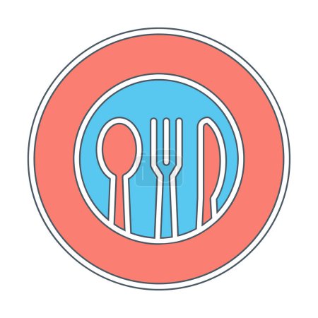 Photo for Vector illustration of modern Cutlery icons - Royalty Free Image