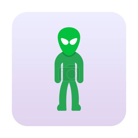 Téléchargez les illustrations : Mignon personnage alien Illustration vectorielle - en licence libre de droit