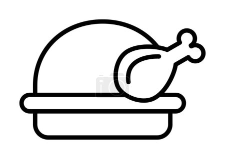 Illustration for Chicken icon vector illustration - Royalty Free Image