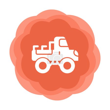 Ilustración de Monster Truck icono vector ilustración - Imagen libre de derechos