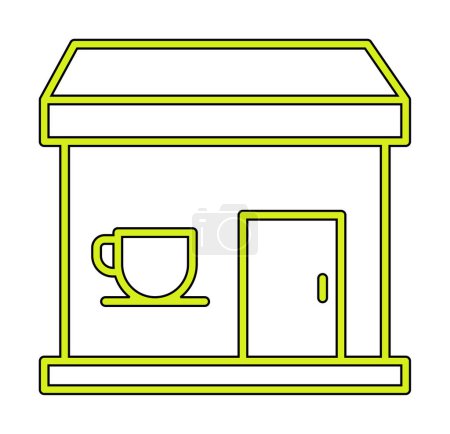 Téléchargez les illustrations : Icône Café. Logo simple - en licence libre de droit