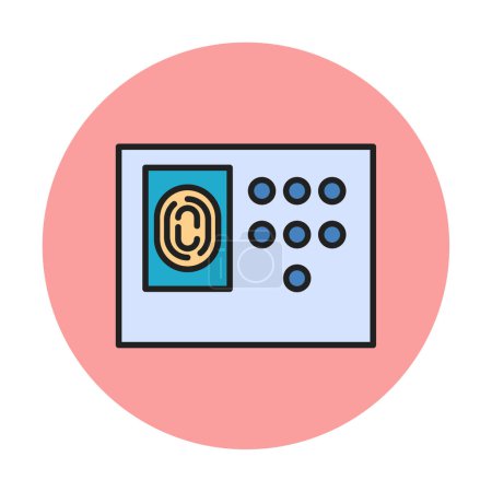 Illustration for Security system icon vector illustration - Royalty Free Image
