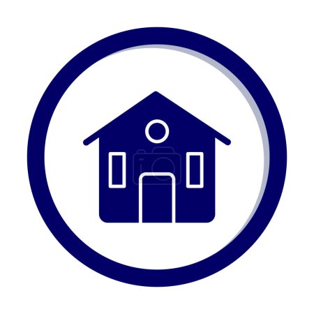 Ilustración de A casa. icono web ilustración simple - Imagen libre de derechos