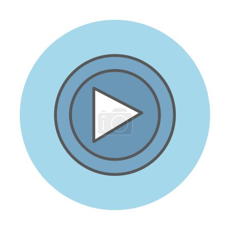 Illustration for Play Button icon vector illustration - Royalty Free Image