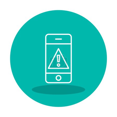 Photo for Mobile Alert icon vector illustration - Royalty Free Image