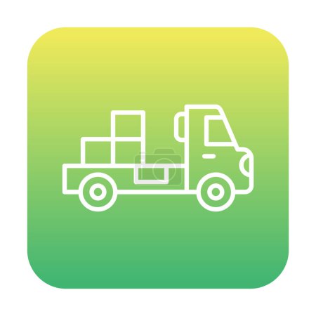 Téléchargez les illustrations : Icône de camion de livraison. illustration de l'icône vectorielle - en licence libre de droit