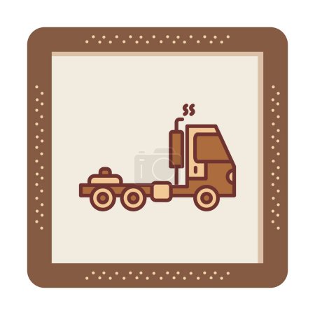 Illustration for Delivery vector icon thin line style - Royalty Free Image